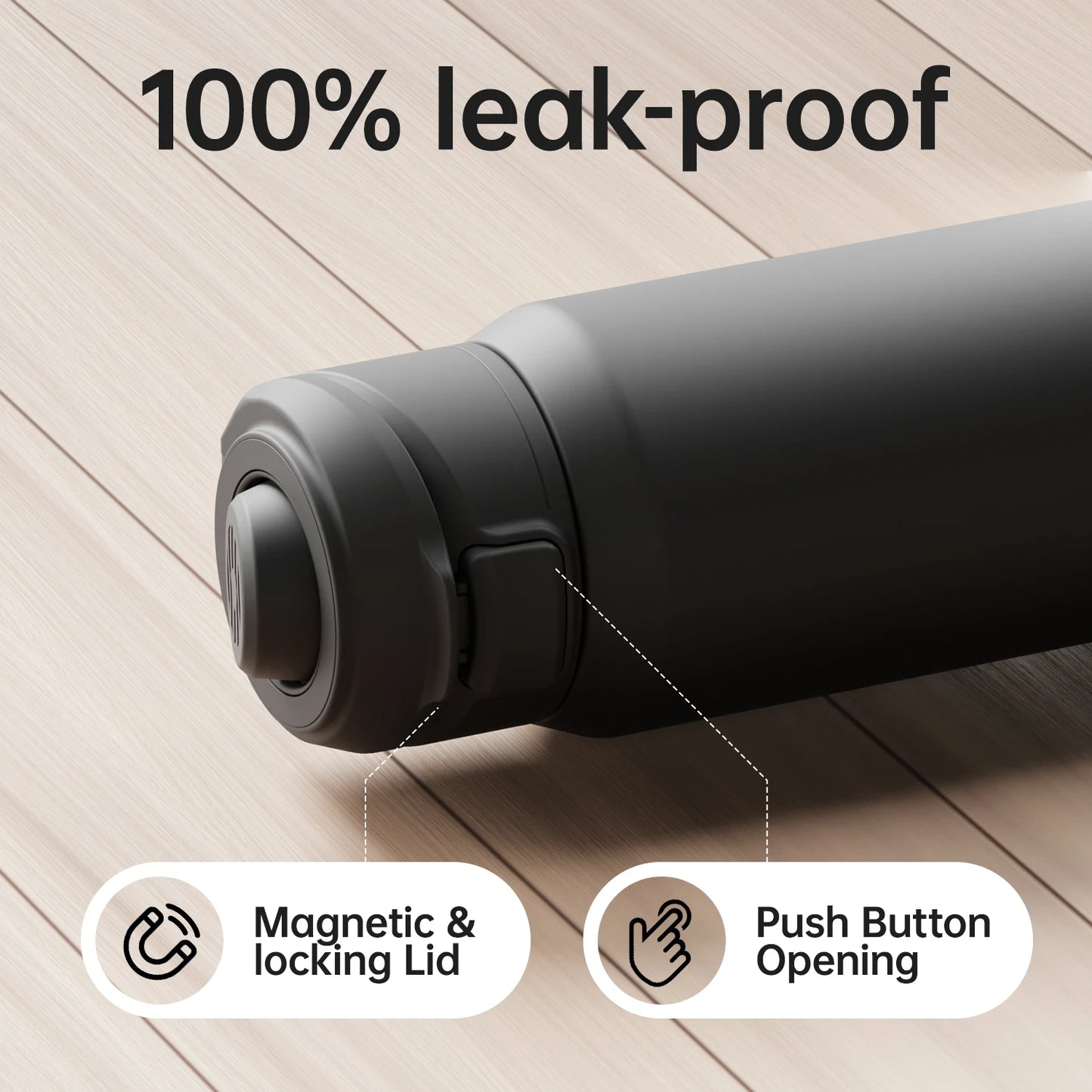 Fluxta™ Stainless Insulated Magnetic Water Bottle